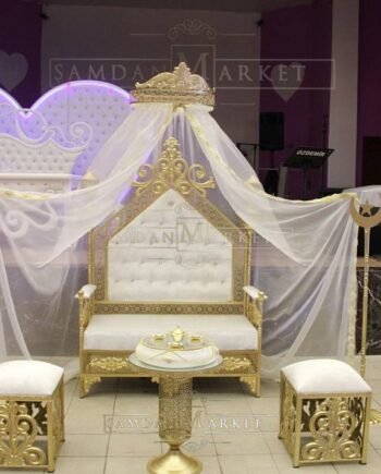 Prenses Kına Tahtı Model 7 Beyaz Set